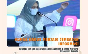 Anggota Bawaslu RI Lolly Suhenty saat memberikan arahan dalam Rapat Koordinasi Nasional Konsolidasi Pengelolaan Kehumasan Bawaslu