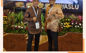 foto bersama Kordiv hukum Nasrullah, S.Pd dengan staf PP dan PS Wardiyan Resmon, S.H,. S.T